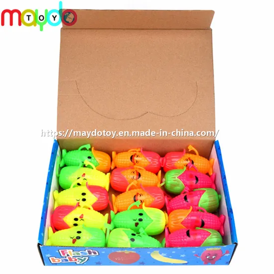 TPR Flashing Corn Puffer Ball Soft Plastic Kids Toy
