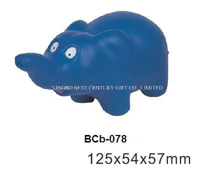 Wholesale PU Foam Anti Stress Animals Children Toys Elephant Design Promotional Stress Ball