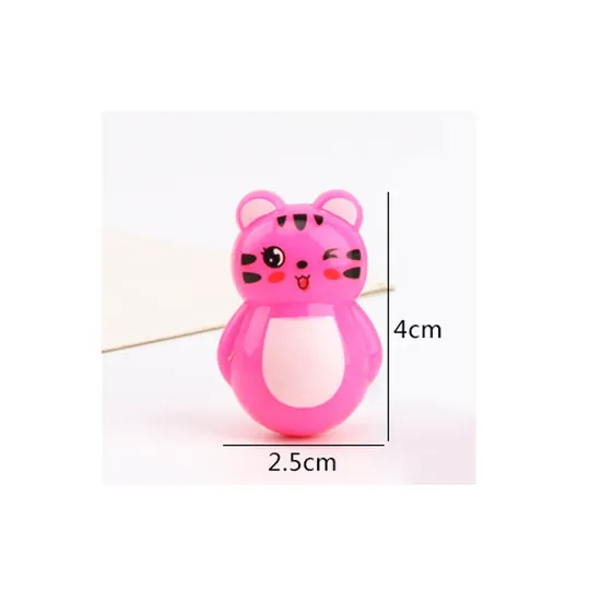 Kids Capsule Toys Mini Animal Tumbler Cute Frog Roly-Poly Vending Machine Toy