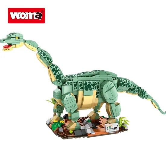 Woma Toys Kids Educational Children Boy Girl DIY Plastic Jurassic World Big Dinosaur Model Little Brick Small Building Block Set Toy Dinosaur