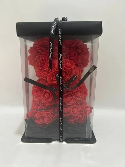 2024 Valentine′s Day Best Gift 3 Clrs Rose Bear Plastic Toy