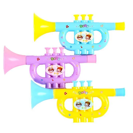 Wholesale Cartoon Plastic Blow Medium Popular Toy Musical Horn