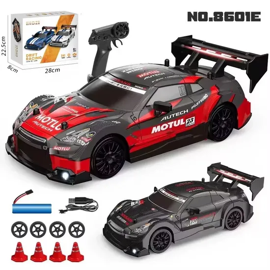 RC Drift Car Toy 1/24 4WD 30km/H High Speed Remote Control Car with LED Light Gyroscope 2.4GHz Boy Wholesale Electric Toy Gift