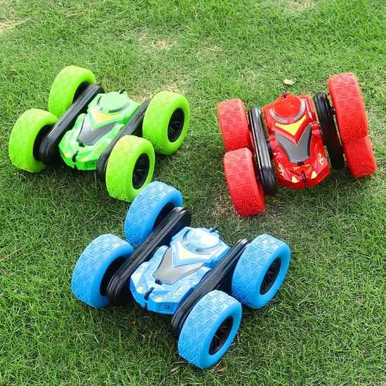 Factory Wholesale 360° Rotation Double-Sided Signal Stability Cool Remote Control Stunt Rollover RC Car High-Speed Rolling with Lighting Kids Electric Car