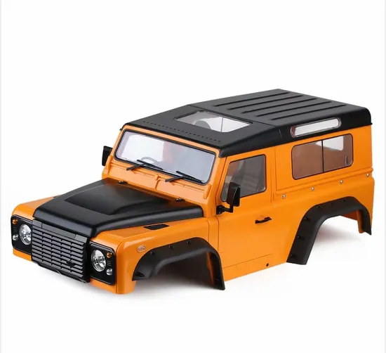 1/10 RC Car D90 Hard Plastic 275mm Wheelbase Body Shell Orange