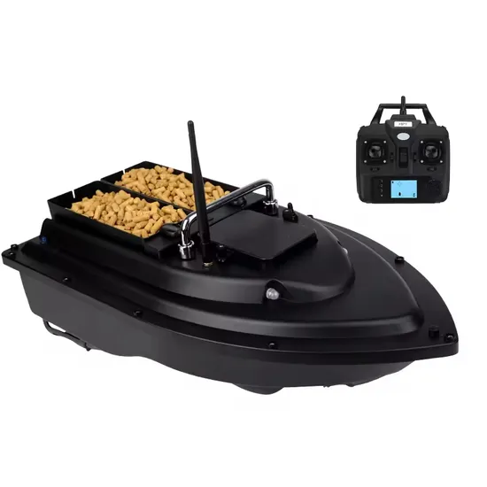 Dual Hull Baitboat GPS Two 12V 500m Remote Range LED Light 2kg Fish Lures Bait Auto Home Return Electric RC Fishing Bait Boat