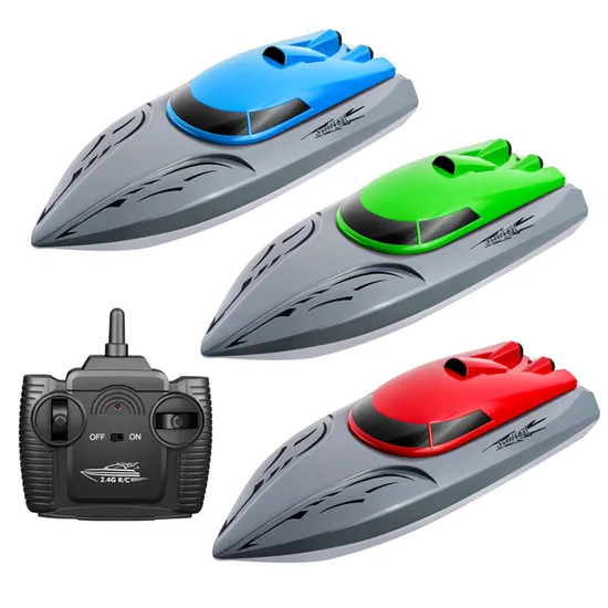 Wholesale 2.4GHz 20km/H High Speed Mini Radio Control Boat Waterproof Twin Motor RC Speed Boat Toy Waterproof Summer Toys for Kids Remote Control Toy Boat