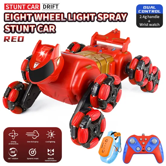 Wholesale Toys 2.4GHz Dual Control Gesture Sensing Stunt RC Car with Cool Deformation and Easy Hill Climbing RC Drift Cars