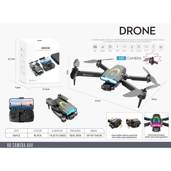 New Remote Control Drone Dual Adjustable Camera with Optical Flow Brushless Motor RC electric Toy