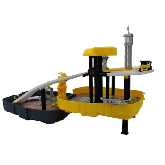 Hot P866-a Kids Engineering Backpack Construction Truck Parking Lot Toy
