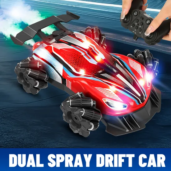 Strong Power Long Battery Life Dual Spray Drift Remote Control Vehicle New Year Toy