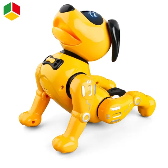 QS Kids Children Educational Intelligent Sensing Interactive Remote Control Dog Electric Smart Singing Dancing Programming Function Smart Learning Robot Dog Toy