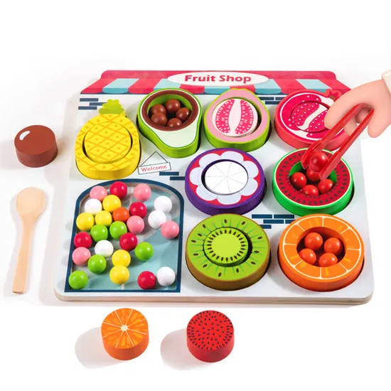 Baby Toys Monstessori Wooden Fruit Recognition Toys