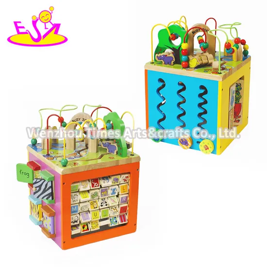New Hottest Intelligent Wooden Cube Toy for Toddlers Activity Fun W12D048b
