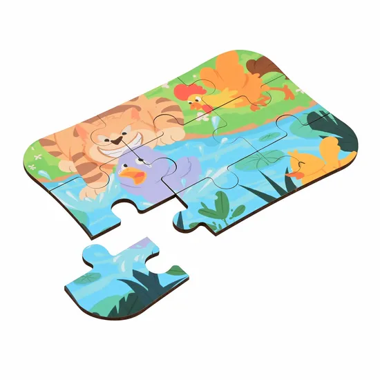 Hot Sale Wooden Jigsaw Ugly Duck Toy and Puzzle for Kids and Children