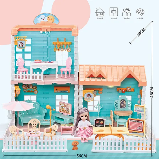 Cute 1PCS 4.5 Inch Doll DIY Play Set Toys Doll House for Gift