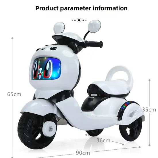 Best Seller Children Electric Vehicle Toy Motorcycle Ride Tricycle Large Battery