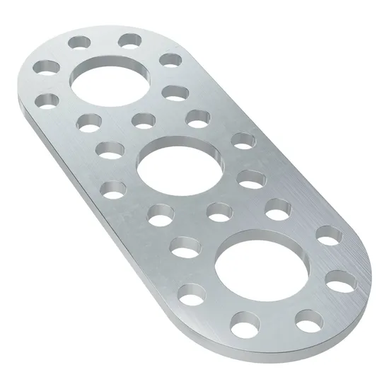 3105 Series Round-End Pattern Plate (3 Hole, 80mm Length)