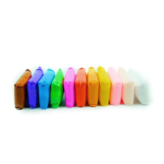 12 Colors Plasticizer Shaped Air Dry Clay DIY Handmade Non-Toxic