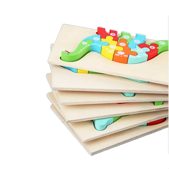 Factory Price Children Wooden Puzzle Montessori Game Toys Animal Shape Kid Wood Jigsaw Puzzles Educational Toy for Kids Toddlers