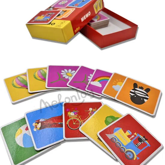 Custom Game Manufacturer Memory Create Educational Card Game Children Playing Card Child Toy Match Memory Card Games Children′s Gifts