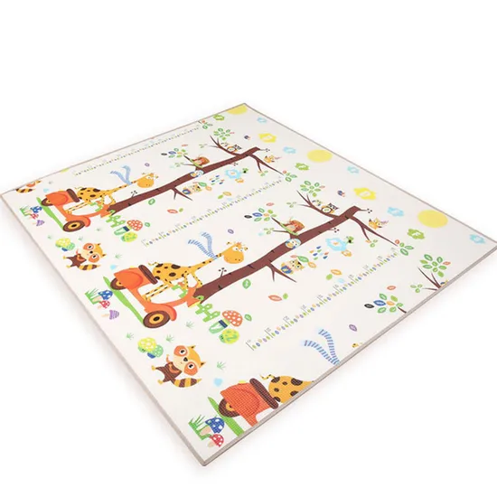 180*200cm 72*80 Inch XPE Foam Baby Crawl Play Mat Non-Toxic BPA Free Reversible Cartoon Design Kids Infant Playmat with Wholesale to Amazon