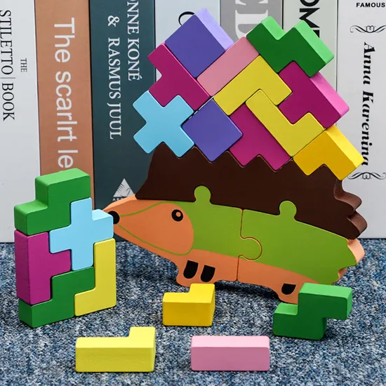 Wooden MDF 3D Puzzles Eco-Friendly Jigsaw Puzzles Stacking Toys for Kids