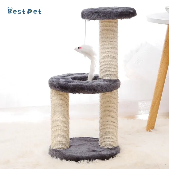 Three-Layer Three-Column Cat Climbing Frame Sisal Cat Scratching Board Cat Toy Decompression Cat Scratching Post