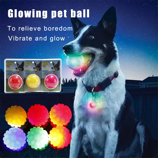 Pet Toy LED Light Dog Bite Ball Practice Ball