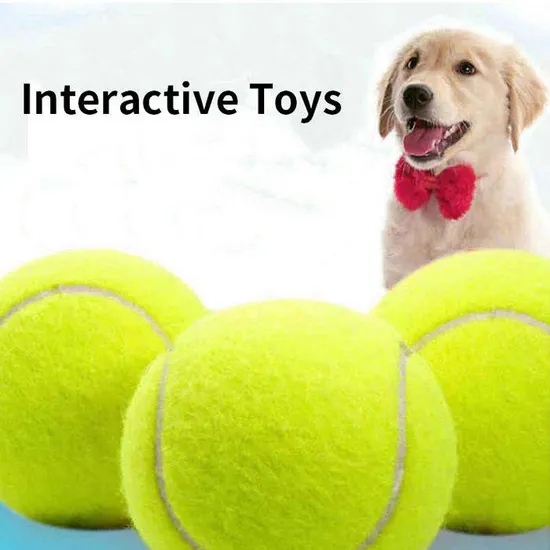 Dog Pet Training Interactive Chew Toys Rubber Pet Tennis Ball Toy