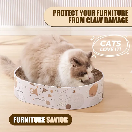 Custom-Shaped Corrugated Cat Scratching Board Scratcher Scratch Pad for Cats Pet Toys Custom Design Welcome
