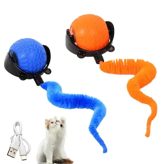 Pet Supply Interactive Pet Cat Toys Ball Auto Electric Rolling Ball Toys for Cat Kitty Pet Smart Automatic Teaser USB Rechargeable Cat Toy