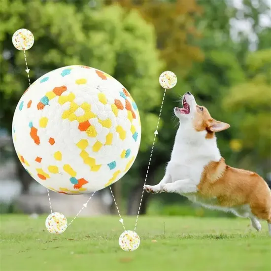 Ball E-TPU Indestructable Dog Chew Toy Ball Interactive Training Dog Ball
