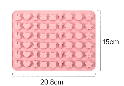 Creative DIY Animal Fruit Silicone Mold QQ Sugar Homemade Jelly Food Grade High Temperature Resistant Gummy Drop Mold