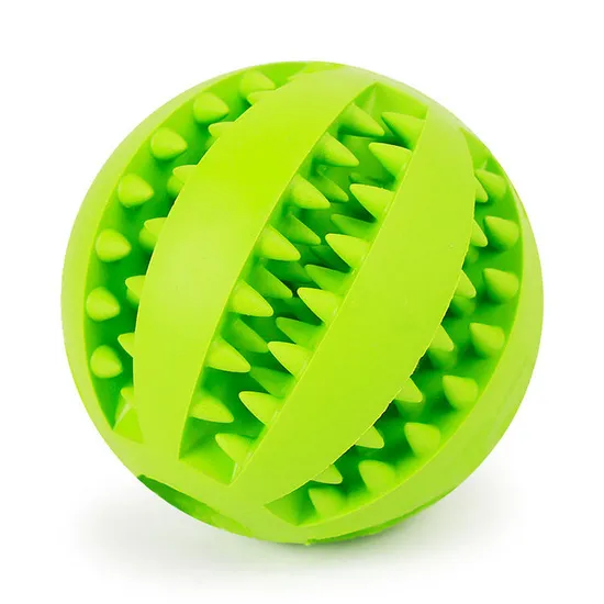 Food Treat Feeder Tooth Cleaning Bite Resistant Rubber Chew Pet Dog Toy