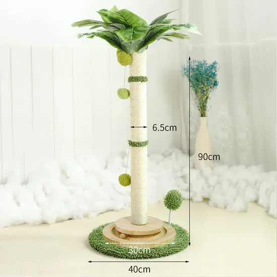 Eco-Friendly Coconut Tree Cat Climbing Frame Scratching Post