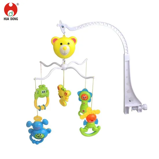 China Manufacturer Factory Direct Selling Children Toys Learning Toys Plush and Plastic Material Baby Sleeping Music Toys Cute Crib Mobile Toys for Baby