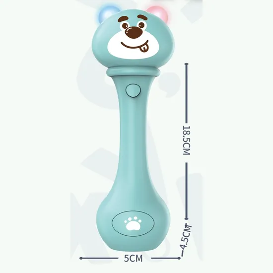 Xinbo Cartoon Bear Early Development Children Gifts Baby Musical Hand Shaking Funny Teether Educational Rattles Toys