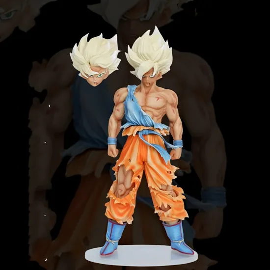 44cm High Quality Super Saiyan Son Goku Factory Wholesale Action Statue Anime Figure