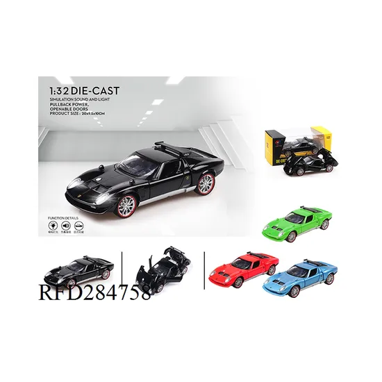 1: 32 Scale Pull Back Car Metal Dinosaur Car Toy