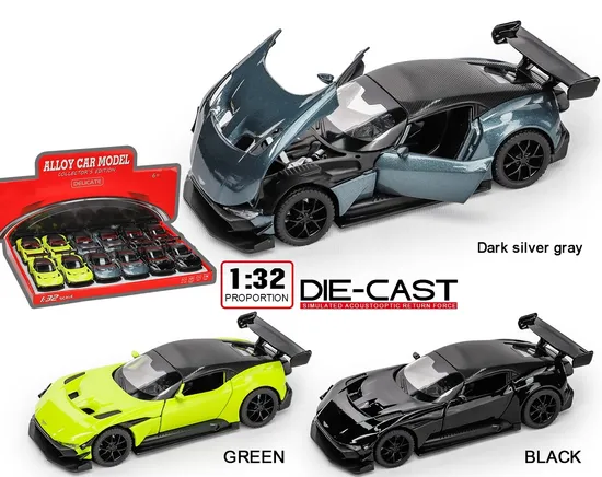 1: 32 Scale Children Kids Toy Metal Racer Pull Back Car Alloy Car