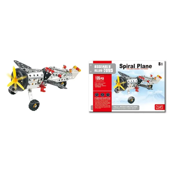 Assembled Metal Aircraft Model Blocks - 135PCS Creative Car Toy for Children