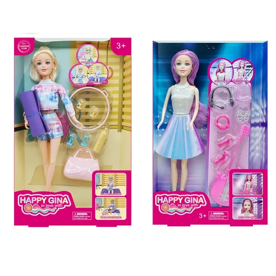 Custom Available 11.5′′plastic Fashion Design Doll Girls Toys Dolls Set with Accessories for Kids