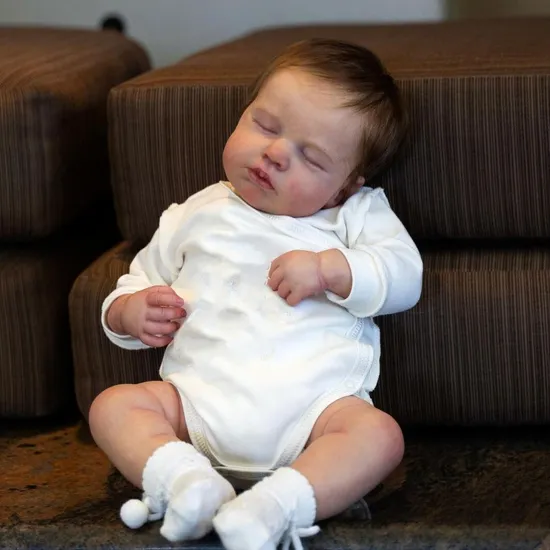 50cm Painted Reborn Doll Soft Vinyl Sleeping Rosalie Realistic Bebe Reborn Lifelike Boneca Bebê Reborn Menina Boneca Renascida