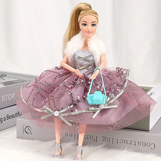 Wholesale 11.5 Inch Fashion Pretty Girl Doll Set with Clothes Accessories Kids Princess Toy Princess Dolls Toy for Girls Beautiful Fashion Doll