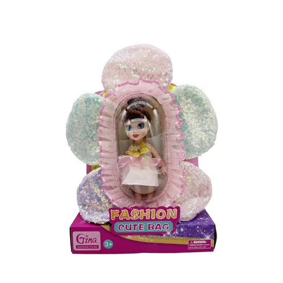 Kids Backpack Plastic Doll School Bag Cute Cartoon Travel Rucksack Children′s Toys