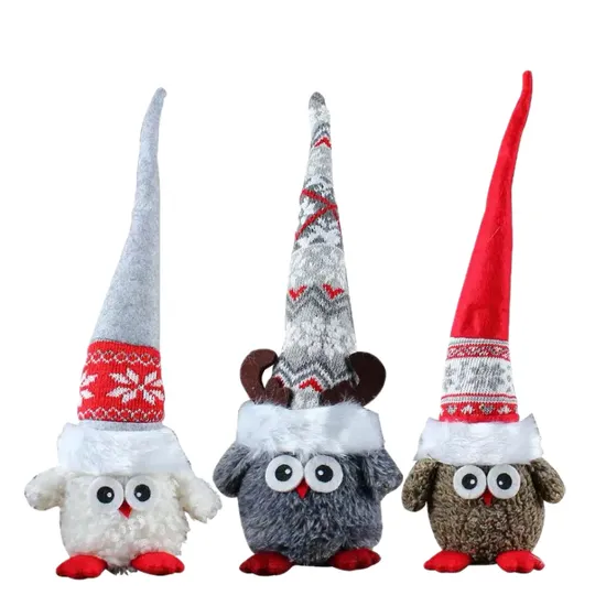 Best Seller Elf Holiday Supplies Table Ornament Long Hat Christmas Plush Dolls