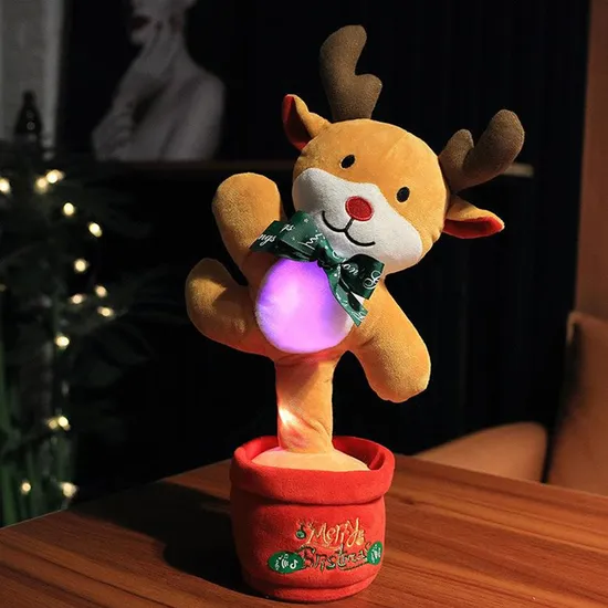 Electric Rocking Doll Toy with Lights Music christmas Penguin