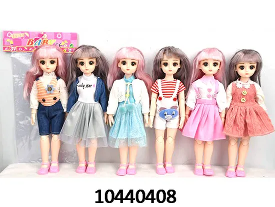 12 Inches 13 Joints Heavy Body Fashion Doll Toy with 3D Eyes