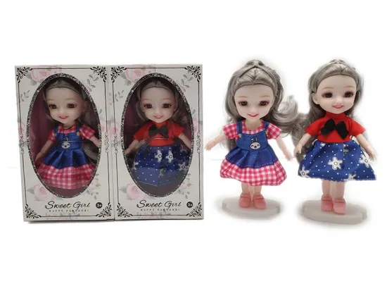 Fashion Toy 6 Inch Solid Body Small Doll Toy Girl Gift Toy